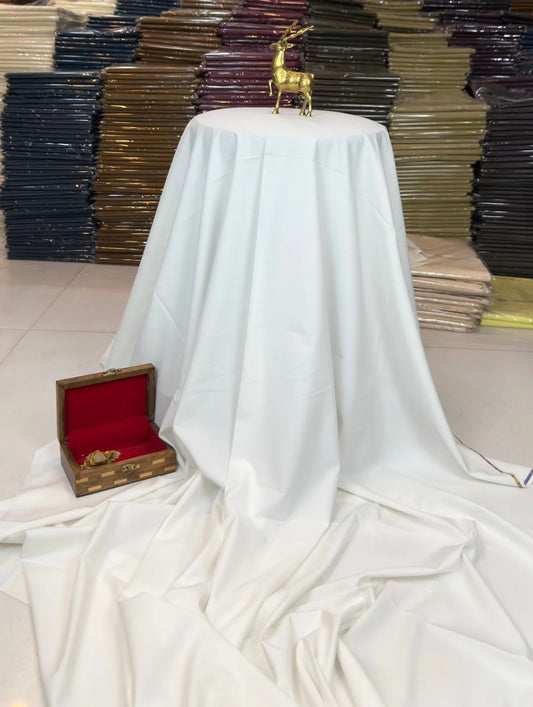 Premium OFF White Boski Fabric For Men